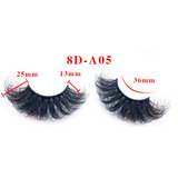 25mm fried hair colorful fluffy exaggerated imitation mink false eyelashes