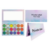 18 Colors Holographic Silver Eyeshadow Palette