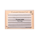 10D Six rows of mixed natural thick artificial single cluster false eyelashes