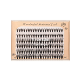 20D Six rows of mixed natural thick artificial single cluster false eyelashes