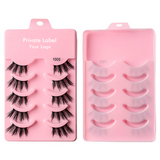 5 pairs of thick, curly and soft false eyelashes