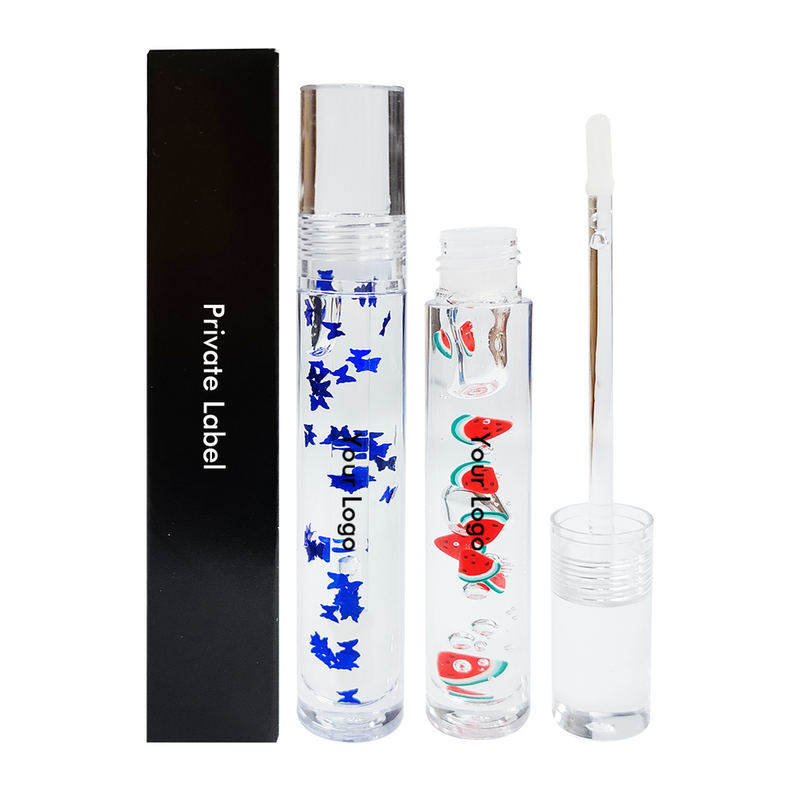 Random Butterfly & Fruit Clear Lip Gloss / Ms Makeup Lip Goloss Vendor