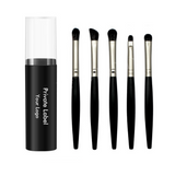 5pcs plastic handle eyeshadow brush in plastic bucket