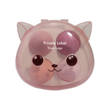 4 colors cat box makeup sponge