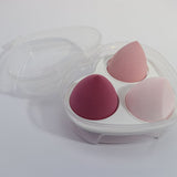 4 colors love box makeup sponge