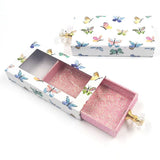 Rectangular pull-out eyelashes box