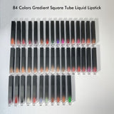 84 Colors Gradient Square Tube Liquid Lipsticks (#34-#66 Color)