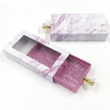 Rectangular pull-out eyelashes box