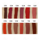 12 Colors Gradient Round Tube Liquid Lipsticks - MSmakeupoem.com