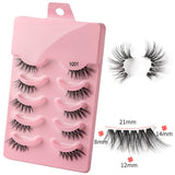 5 pairs of thick, curly and soft false eyelashes