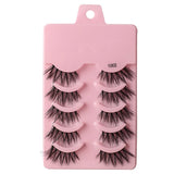 5 pairs of thick, curly and soft false eyelashes