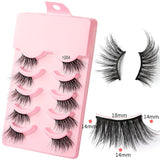 5 pairs of thick, curly and soft false eyelashes