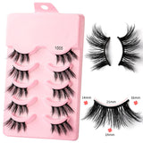 5 pairs of thick, curly and soft false eyelashes