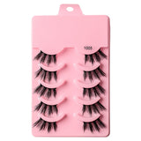 5 pairs of thick, curly and soft false eyelashes