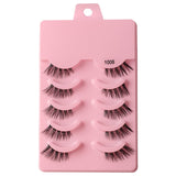 5 pairs of thick, curly and soft false eyelashes