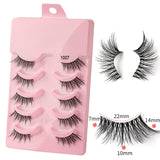 5 pairs of thick, curly and soft false eyelashes