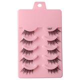 5 pairs of thick, curly and soft false eyelashes