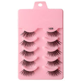 5 pairs of thick, curly and soft false eyelashes