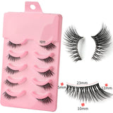 5 pairs of thick, curly and soft false eyelashes