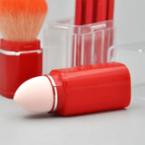 8pcs makeup brushes in a transparent box（Include: Retractable loose powder puff sponge egg eye brush ）