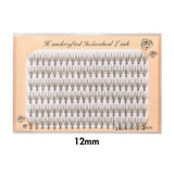 10D Six rows of mixed natural thick artificial single cluster false eyelashes