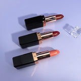 8 color black square tube matte lipstick