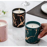 4 colors Marble gold ceramic scented candle