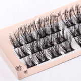 Segmented single-cluster false eyelashes naturally thick