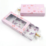 Rectangular pull-out eyelashes box