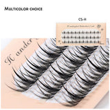 Single Cluster Natural Thick Color Sandwich False Eyelashes