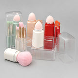 8pcs makeup brushes in a transparent box（Include: Retractable loose powder puff sponge egg eye brush ）