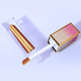 34 colors glitter gradient square tube lip gloss（#1-#22）