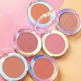 6 Colors Transparent Monochrome Blush