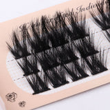 Segmented single-cluster false eyelashes naturally thick