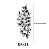 40 Kinds of Sketch Flower Tattoo Stickers