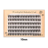 20D Six rows of mixed natural thick artificial single cluster false eyelashes