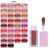 34 Colors Pink Square Cover Big Brush Lip Gloss #1-30