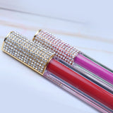 25 Colors Gold Cover Half with Diamond  Liquid Lipstick