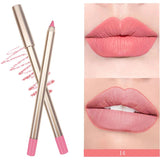 15 colors gold tube lip liner