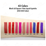 43 Colors Black Lid Square Tube Liquid Lipsticks (#01-#33 Color)