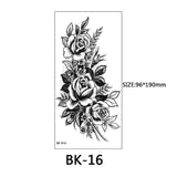 40 Kinds of Sketch Flower Tattoo Stickers