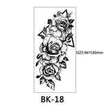 40 Kinds of Sketch Flower Tattoo Stickers