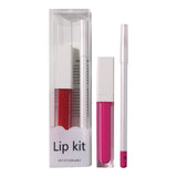 21 colors liquid lipstick & lip liner set with transparent box