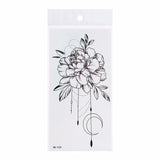 40 Kinds of Sketch Flower Tattoo Stickers