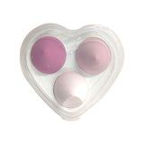 4 colors love box makeup sponge