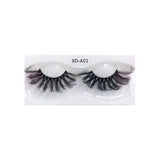 8D Eye End Colorful Fried Hair Thick Exaggerated False Eyelashes