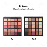 25 Colors Black Eyeshadow Palette - MSmakeupoem.com