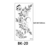 40 Kinds of Sketch Flower Tattoo Stickers