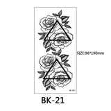 40 Kinds of Sketch Flower Tattoo Stickers