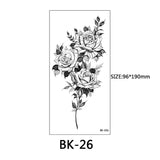 40 Kinds of Sketch Flower Tattoo Stickers